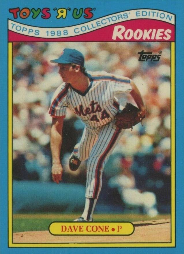 1988 Toys R' Us Rookies Dave Cone #8 Baseball Card