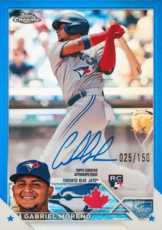 2023 Topps Chrome Rookie Autograph Gabriel Moreno #RAGMO Baseball Card