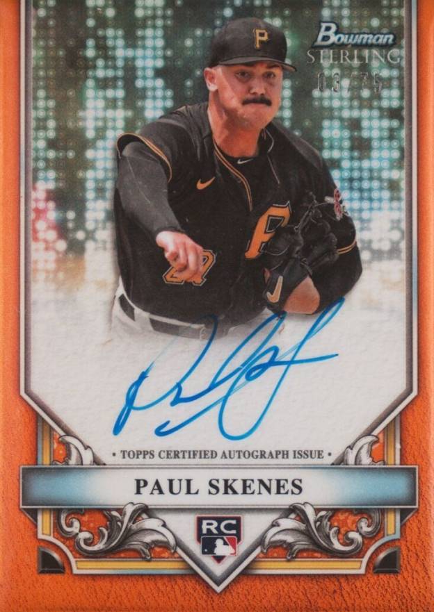 2024 Bowman Sterling Rookies Autographs Paul Skenes #RAPS Baseball Card