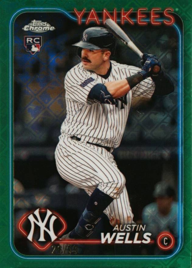 2024 Topps Chrome Logofractor Edition Austin Wells #281 Baseball Card