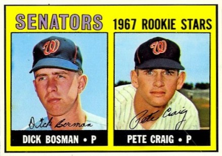 1967 Topps Dick Bosman #459 Baseball Card