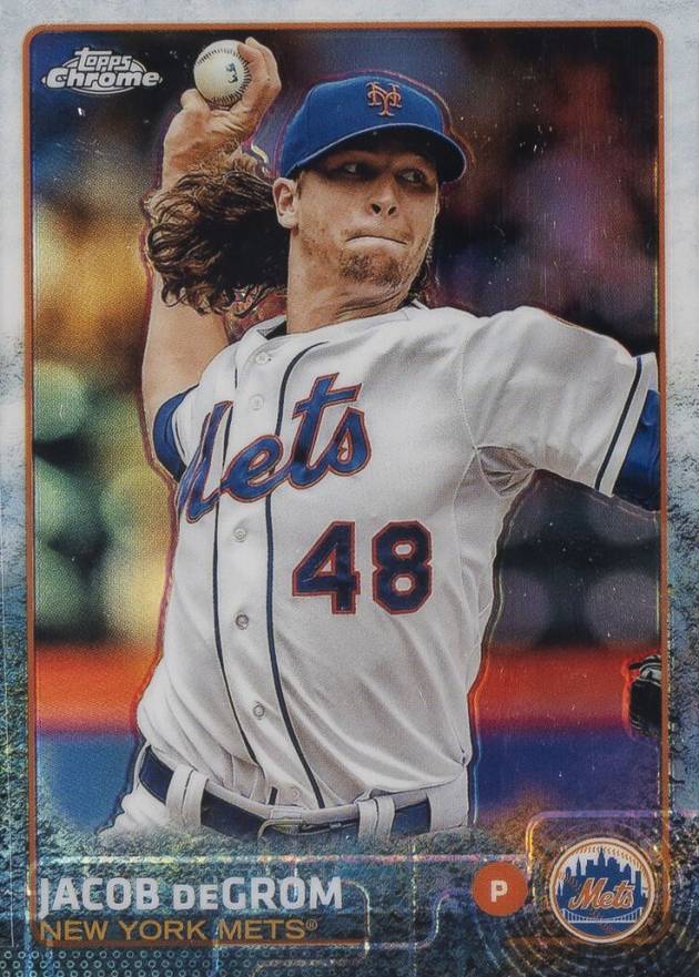 2015 Topps Chrome Jacob DeGrom #183 Baseball Card