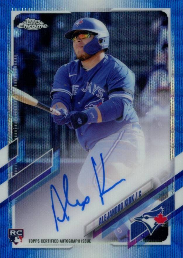 2021 Topps Chrome Rookie Autographs Alejandro Kirk #RAAKI Baseball Card