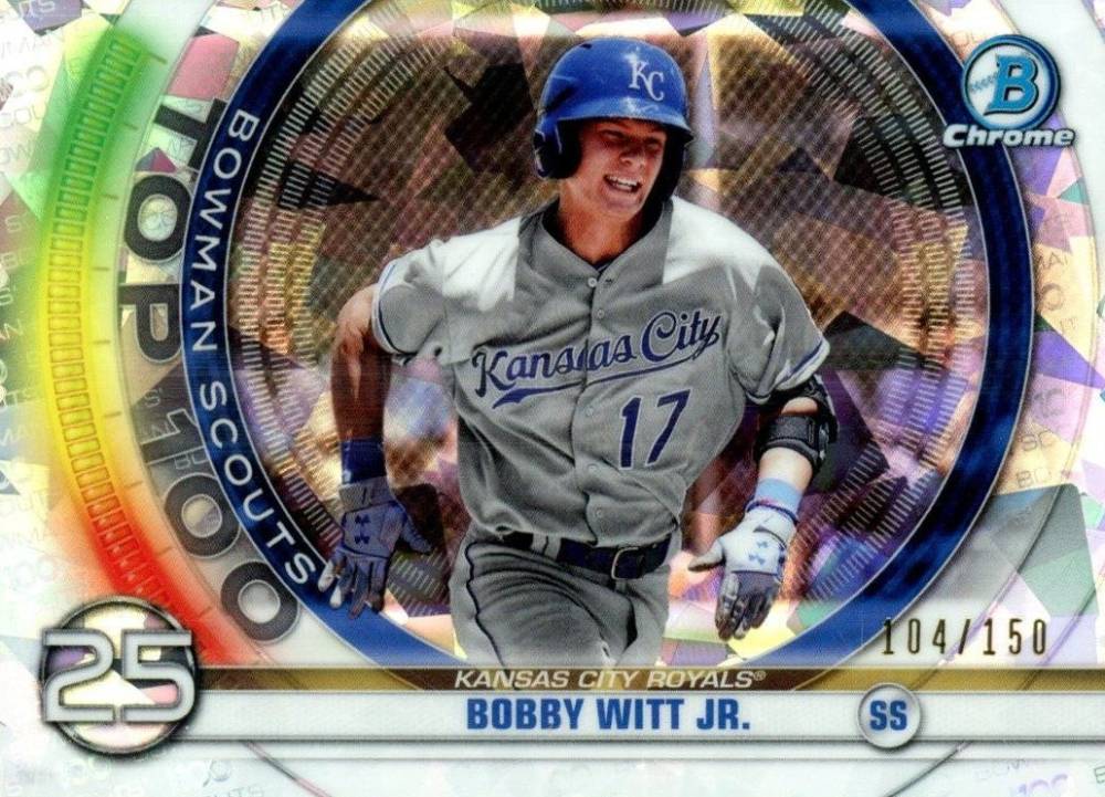 2020 Bowman Chrome Scouts' Top 100 Bobby Witt Jr. #BTP25 Baseball Card