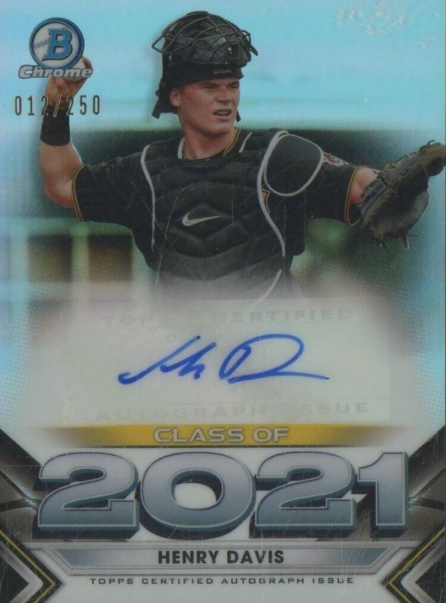 2021 Bowman Draft Class of 2021 Autographs Henry Davis #C21HD Baseball Card