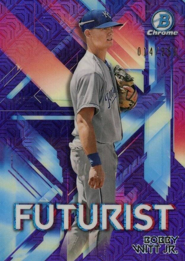 2021 Bowman Mega Box Chrome Futurist Bobby Witt Jr. #BW Baseball Card