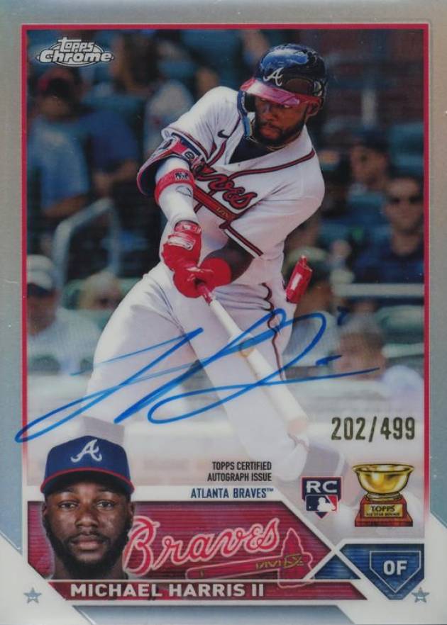 2023 Topps Chrome Rookie Autograph Michael Harris II #RAMH Baseball Card