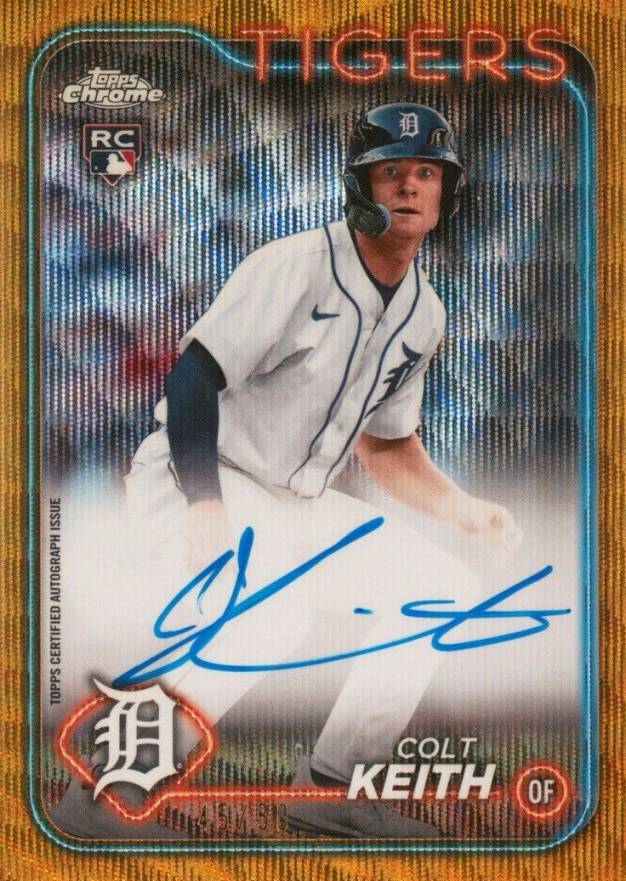 2024 Topps Chrome Rookie Autographs Colt Keith #RACKE Baseball Card