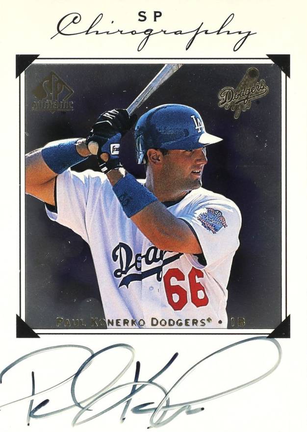 1998 SP Authentic Chirography Paul Konerko #PK Baseball Card