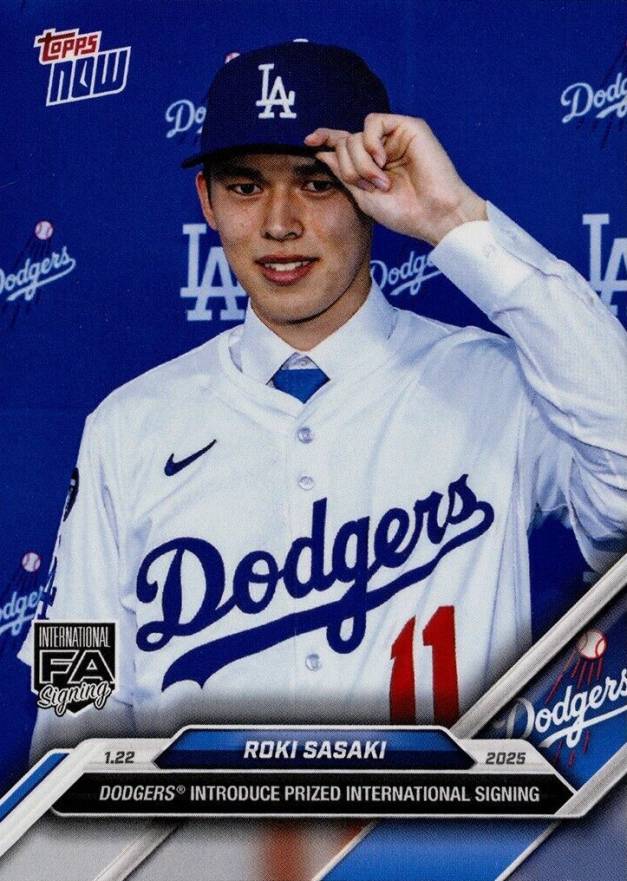 2025 Topps Now Off-Season Roki Sasaki #OS-16 Baseball Card