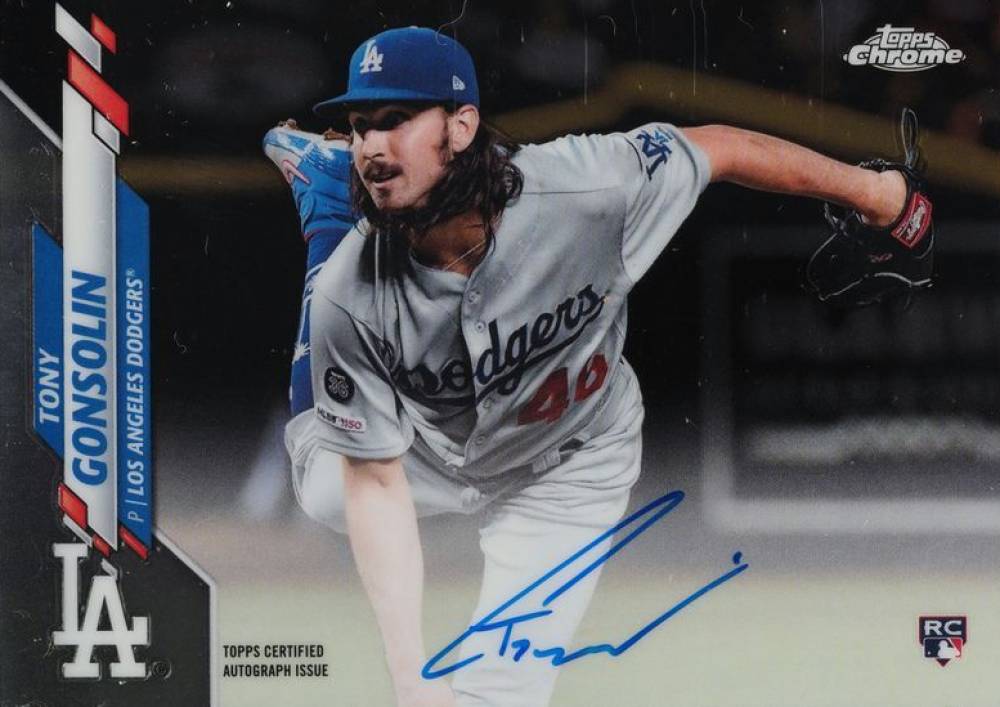 2020 Topps Chrome Rookie Autographs Tony Gonsolin #RATG Baseball Card