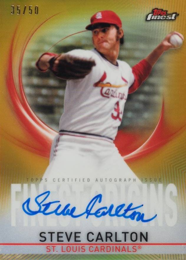 2019 Finest Finest Origins Autograph Steve Carlton #SC Baseball Card