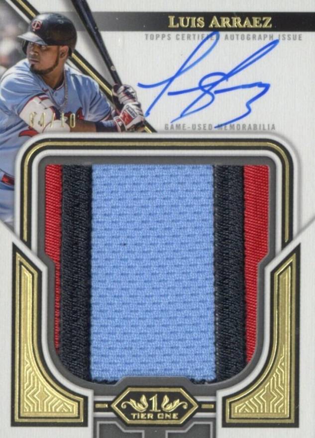2023 Topps Tier One Prodigious Patches Autographs Luis Arraez #PPALA Baseball Card