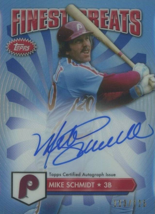 2014 Finest Greats Autographs  Mike Schmidt #FGAMS Baseball Card