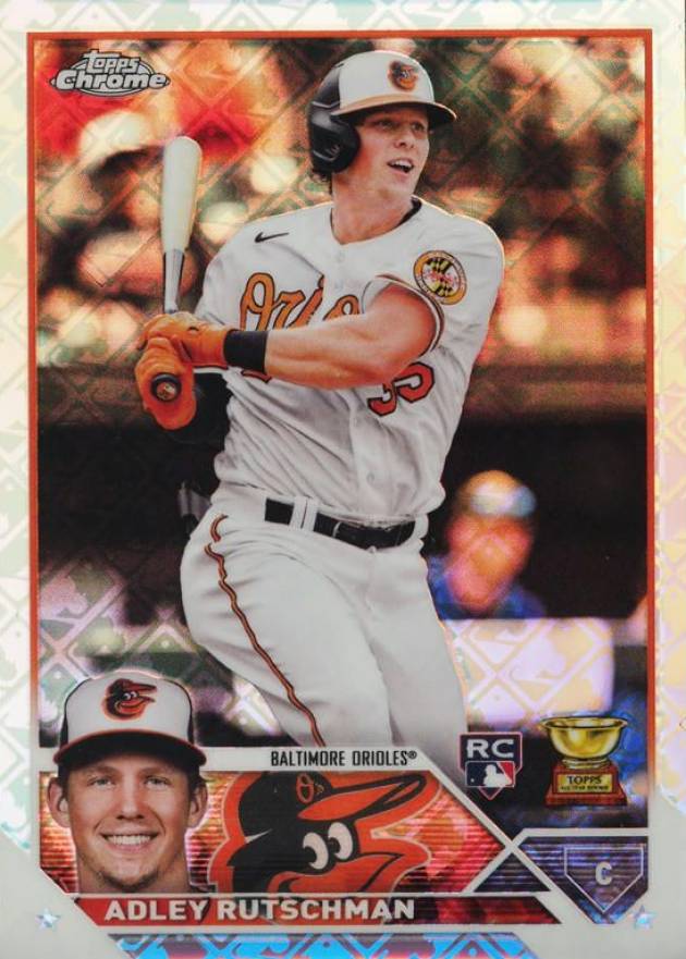 2023 Topps Chrome Logofractor Edition Adley Rutschman #1 Baseball Card