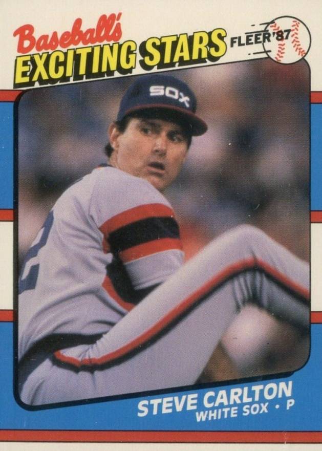 1987 Fleer Exciting Stars Steve Carlton #8 Baseball Card