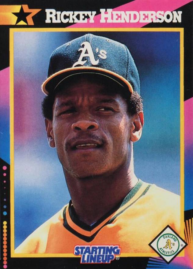 1992 Kenner Starting Lineup Rickey Henderson # Baseball Card