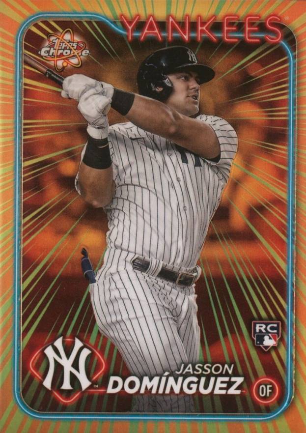 2024 Topps Chrome Radiating Rookies Jasson Dominguez #RR10 Baseball Card