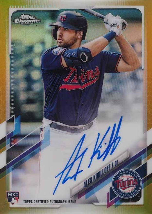 2021 Topps Chrome Rookie Autographs Alex Kirilloff #RAAK Baseball Card