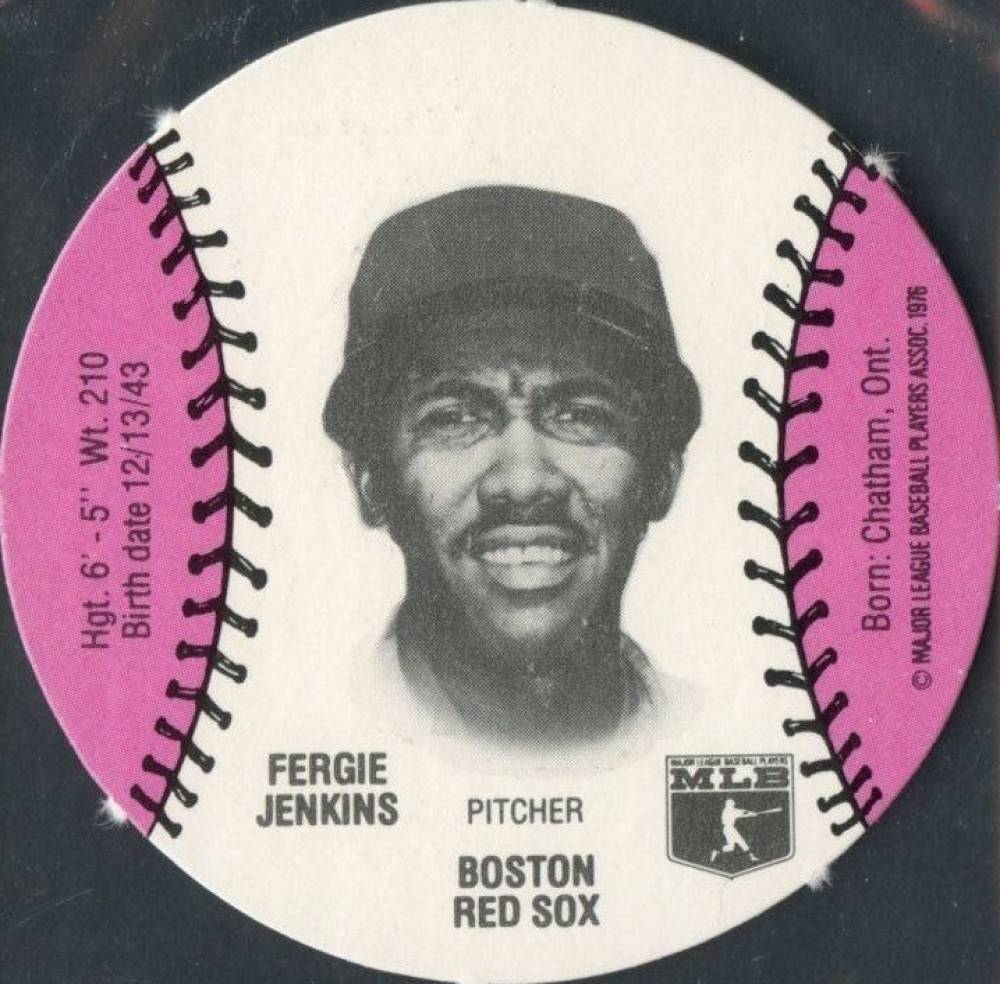 1977 Burger Chef Funmeal Discs Fergie Jenkins # Baseball Card