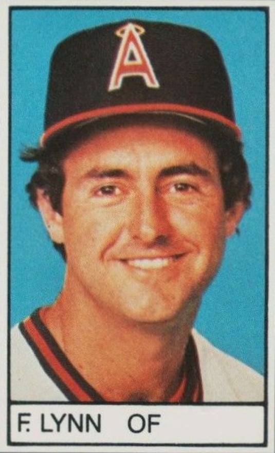 1983 All-Star Game Program Inserts-Hand Cut Fred Lynn # Baseball Card