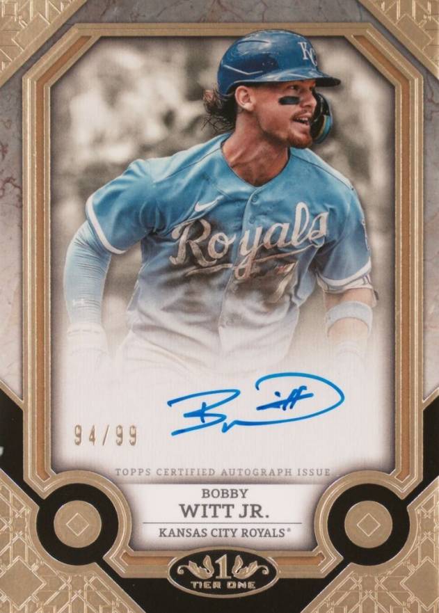 2024 Topps Tier One Autographs Bobby Witt Jr. #T1ABW Baseball Card