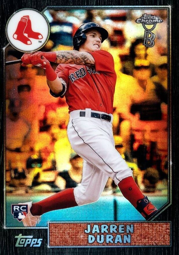 2022 Topps Chrome Ben Baller 1987 Topps Jarren Duran #19 Baseball Card