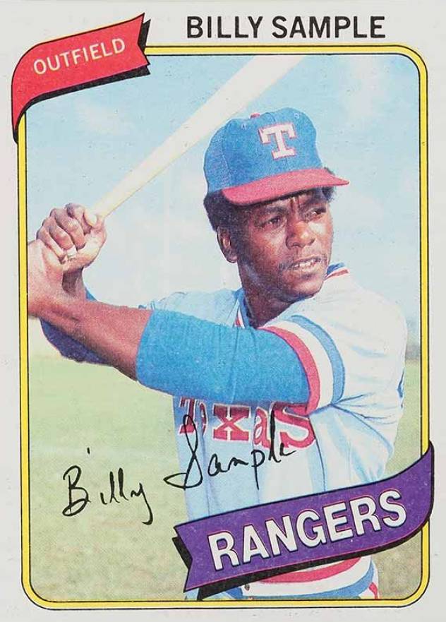 1980 Topps Billy Sample #458 Baseball Card