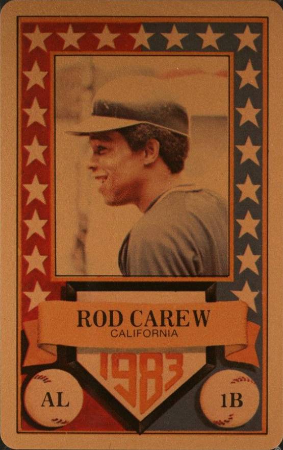 1983 Perma-Graphics All-Star Credit Cards Rod Carew # Baseball Card