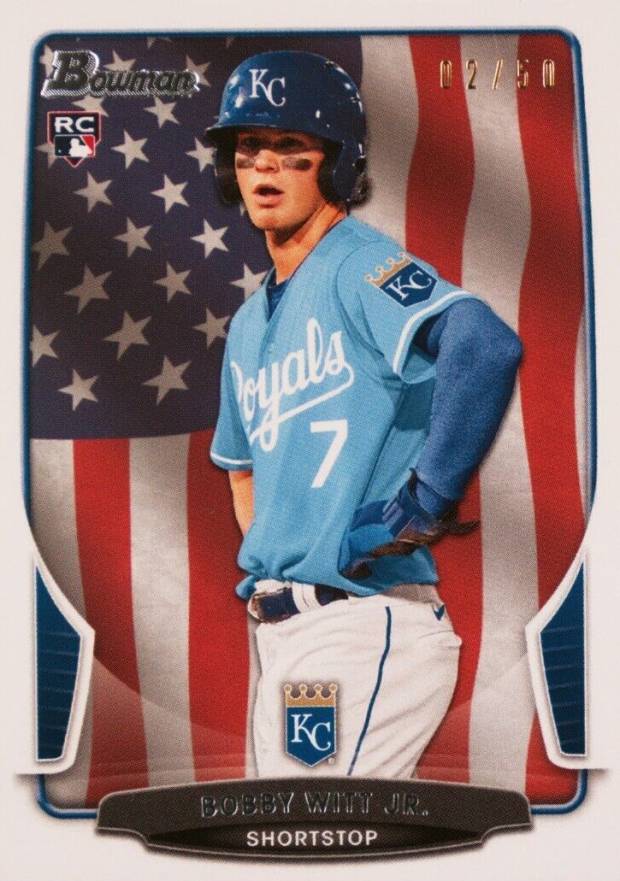 2022 Bowman Transcendent VIP Party Bobby Witt Jr. Through the Years Bobby Witt Jr. #13PH Baseball Card