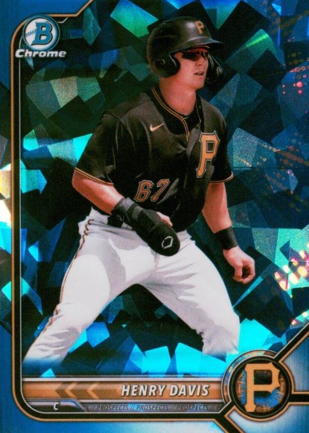 2022 Bowman Draft Chrome Sapphire Edition Henry Davis #BDC7 Baseball Card