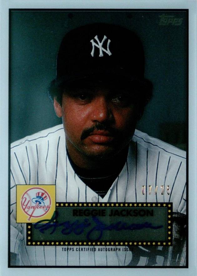 2019 Topps Clearly Authentic 1952 Reimagining Autograph  Reggie Jackson #RJ Baseball Card