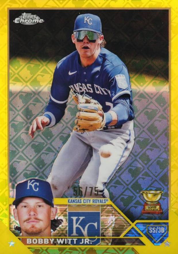 2023 Topps Chrome Logofractor Edition Bobby Witt Jr. #176 Baseball Card