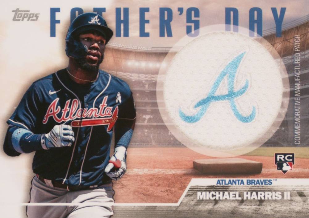 2023 Topps Father's Day Commemorative Team Patch Michael Harris II #FDMH Baseball Card