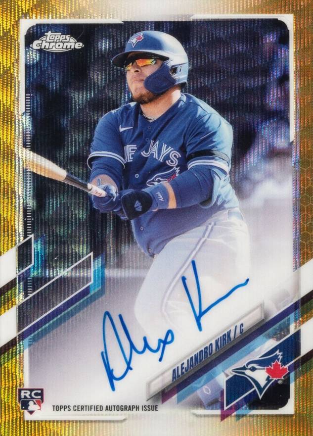 2021 Topps Chrome Rookie Autographs Alejandro Kirk #RAAKI Baseball Card