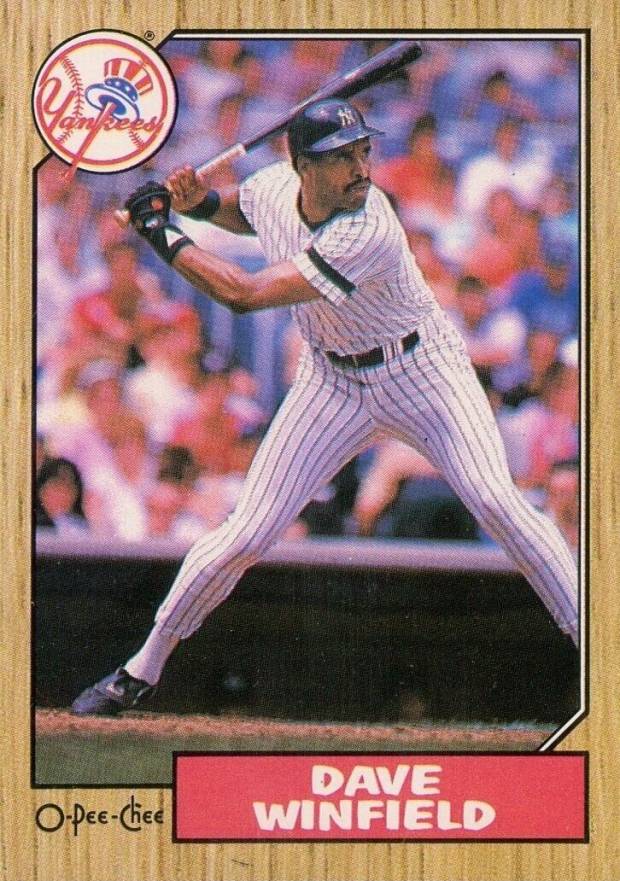 1987 O-Pee-Chee Dave Winfield #36 Baseball Card