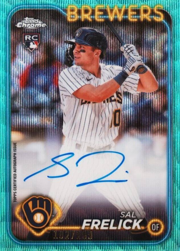 2024 Topps Chrome Rookie Autographs Sal Frelick #RASF Baseball Card