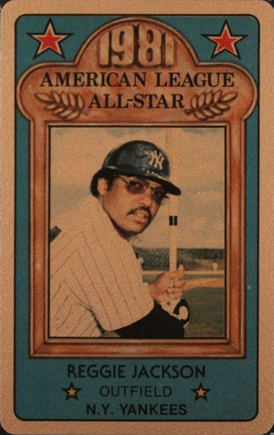 1981 Perma-Graphics All-Star Credit Cards Reggie Jackson # Baseball Card