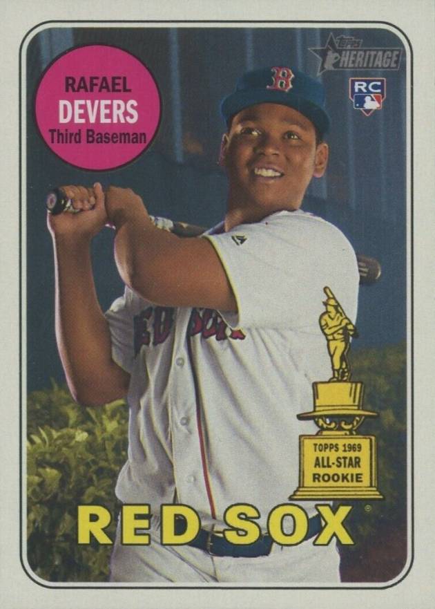 2018 Topps Heritage  Rafael Devers #189 Baseball Card