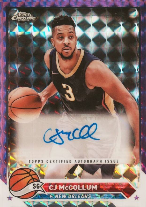 2023 Topps Chrome Topps Chrome Autographs C.J. McCollum #CGCJM Basketball Card