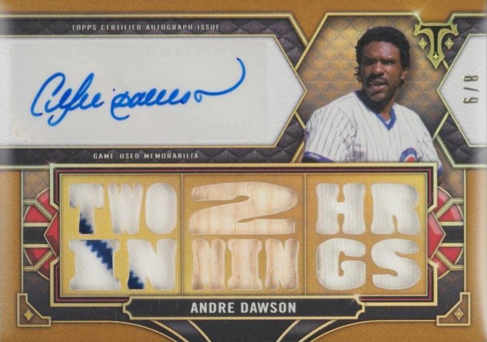 2022 Topps Triple Threads Autograph Relics Andre Dawson #AD1 Baseball Card