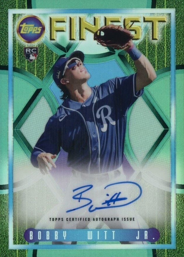 2022 Topps Finest Flashbacks 1995 Finest Autograph Bobby Witt Jr. #BW Baseball Card