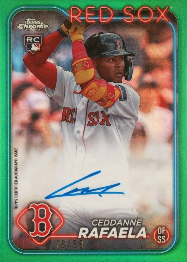2024 Topps Chrome Rookie Autographs Ceddanne Rafaela #RACR Baseball Card