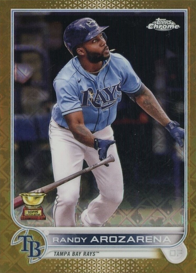 2022 Topps Chrome Logofractor Edition Randy Arozarena #70 Baseball Card