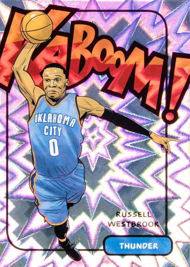 2016 Panini Excalibur Kaboom Russell Westbrook #4 Basketball Card
