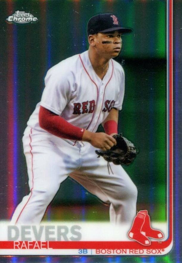 2019 Topps Chrome Rafael Devers #184 Baseball Card