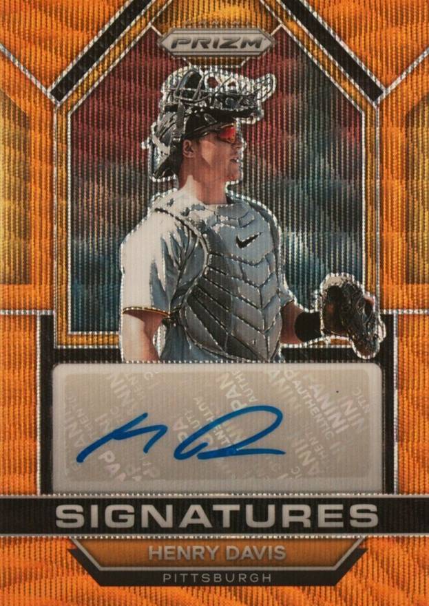 2023 Panini Prizm Signatures Henry Davis #SIGHD Baseball Card