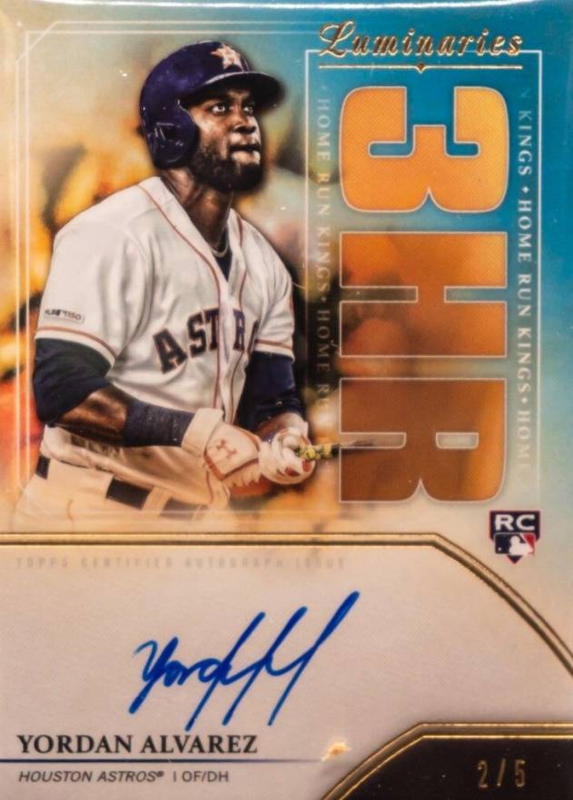2020 Topps Luminaries Home Run Kings Autographs Yordan Alvarez #YA Baseball Card