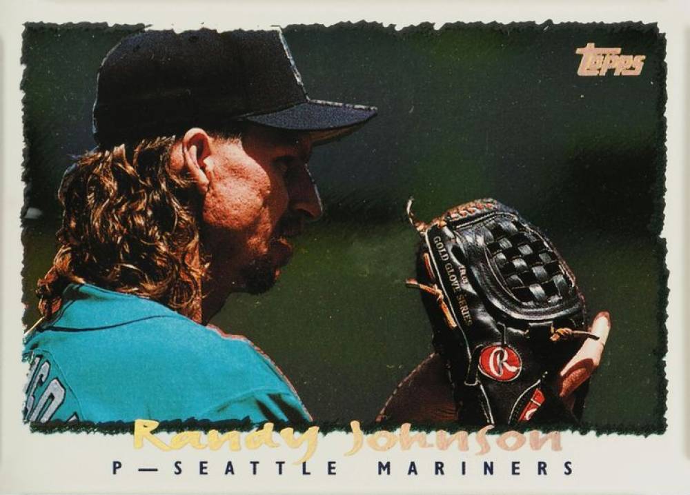 1995 Topps Cyberstats Randy Johnson #116 Baseball Card