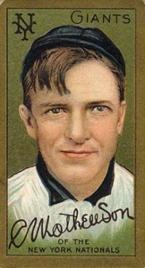 1911 Gold Borders Christy Mathewson #133c Baseball Card